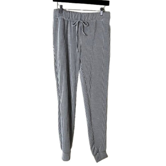 OLIVIA RAY Pin Striped Comfy Joggers Lounge Pants Size Medium - Picture 1 of 8